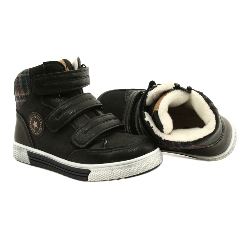 American Club High Sport Shoes With Fur American GC19 / 21 Black 5