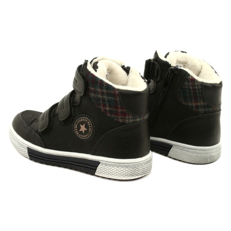 American Club High Sport Shoes With Fur American GC19 / 21 Black 4