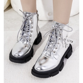 Silver polished Turner boots 1