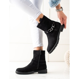 Classic suede workers black 1