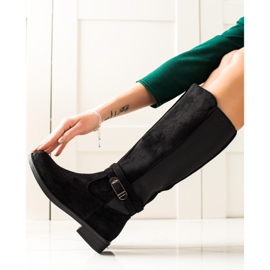 TRENDI Casual Boots With Buckle black 2