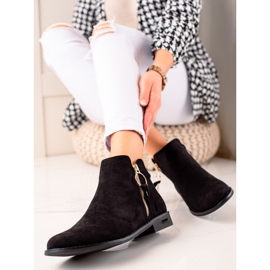 Super Me Boots With A Gold Zipper black 1