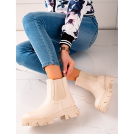 Seastar Fashionable Chelsea Boots On The Platform beige 1 Seastar Fashionable Chelsea Boots On The Platform beige 1