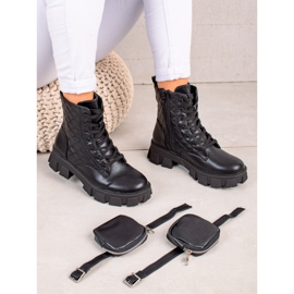 Best Shoes Quilted Trappers With Pocket black 1