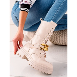 Seastar High Fashion Trapery Boots beige golden 1 Seastar High Fashion Trapery Boots beige golden 1