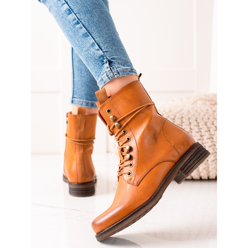 Super Mode Classic Lace Up Boots brown 1