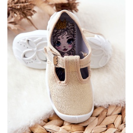 BEFADO S.A. Ballerina Slippers Befado Shiny 115X003 Golden 1