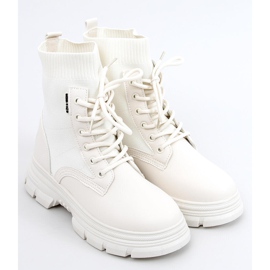 Boots with a sock upper Ritius Beige 1