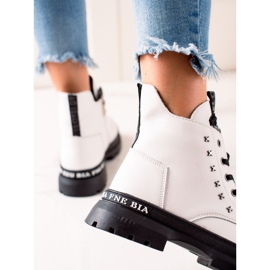 Filippo Lace-up platform ankle boots white 2