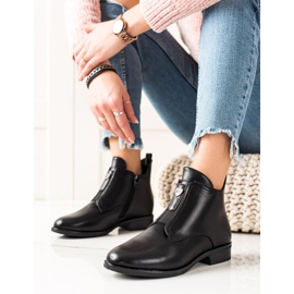 Camo Warm boots with a zipper black 2