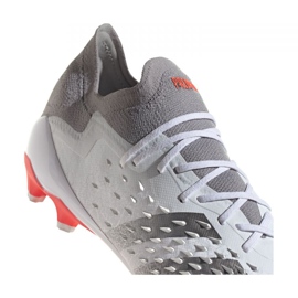 Adidas Predator Freak.1 Low Ag M GZ2806 football boots grey, white white 2