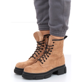 Dazy Khaki suede workers brown 2