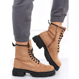 Dazy Khaki suede workers brown 1