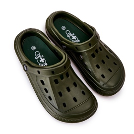 BEFADO S.A. Men's Slippers Kroks Befado 154M004 Khaki green 1