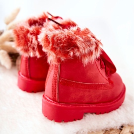 FR1 Children's Boots Trappers Insulated with Fur Red Tesoro 2