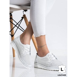 Goodin Openwork leather shoes white 1