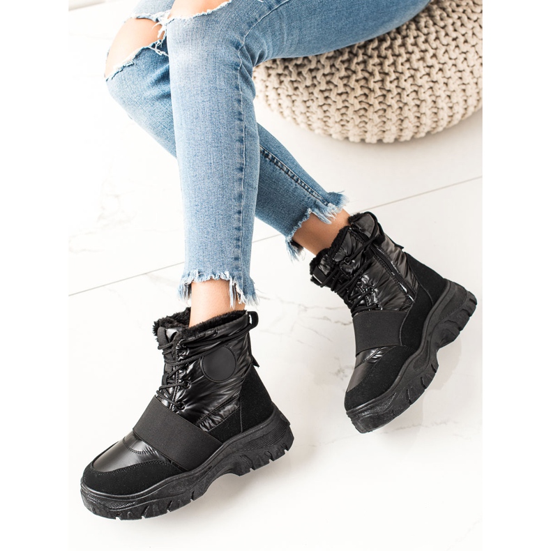 TRENDI Casual snow boots black 1 TRENDI Casual snow boots black 1