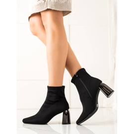 M.Daszyński Textile Fashion Booties black 1