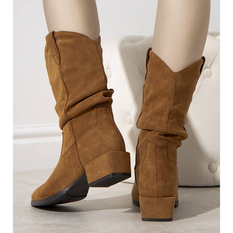 Francis warm camel cowboy boots brown 1