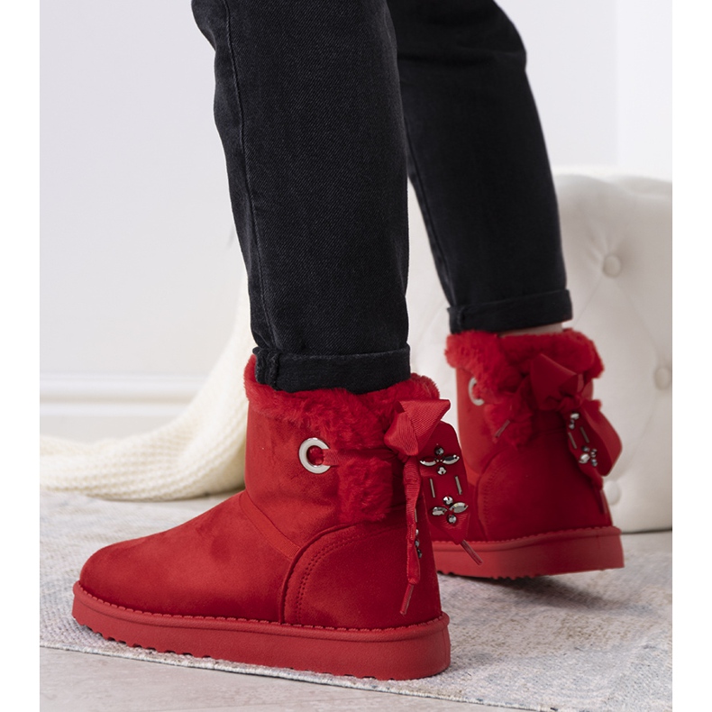 Hamilton red insulated snow boots 1