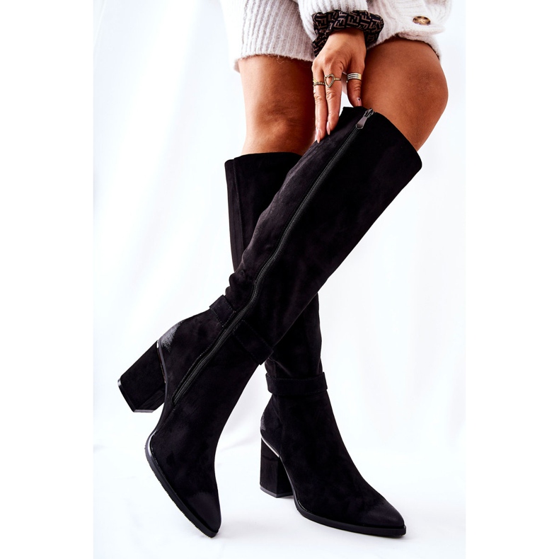 POTOCKI Suede Boots On A Bar Black Corises 2