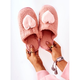 Women's Pink Heartbeat Slippers 1