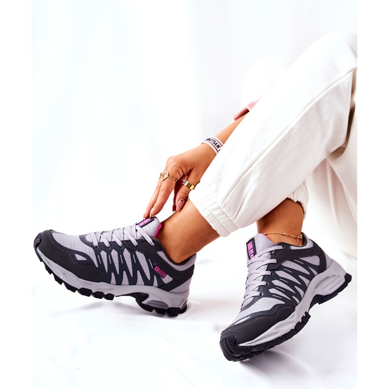 Sport Shoes Memory Foam Big Star GG274499 Gray pink grey 2