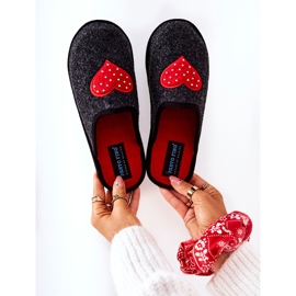 Big Star Home Slippers Panto Fino II267009 Black and Red 1 Big Star Home Slippers Panto Fino II267009 Black and Red 1