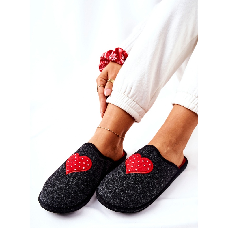 Big Star Home Slippers Panto Fino II267009 Black and Red 2 Big Star Home Slippers Panto Fino II267009 Black and Red 2