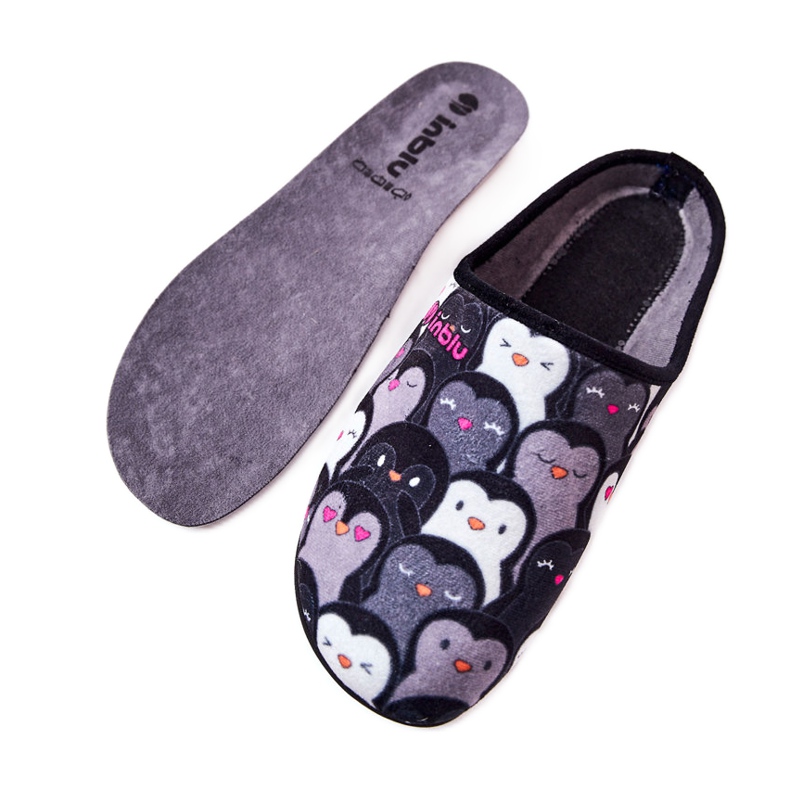 Inblu Slippers Befado Pingwinki 155D202 Black slippers 2