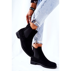 Black Astate Suede Chelsea Boots 1