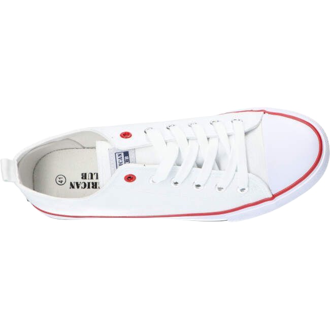 Women's white sneakers tied American Club LH14 1 Women's white sneakers tied American Club LH14 1