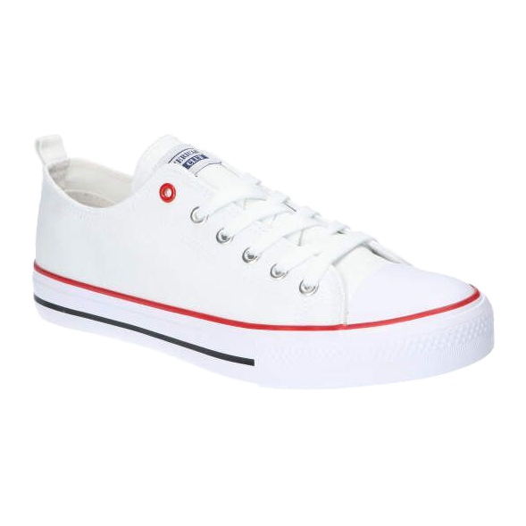 Women's white sneakers tied American Club LH14 3 Women's white sneakers tied American Club LH14 3