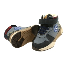 Boys' boots with the fur of American Club GC27 navy blue 4