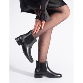 Sergio Leone Chelsea Boots With Decorative Heel black 1