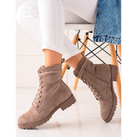 Bestelle Suede Trappers beige 1