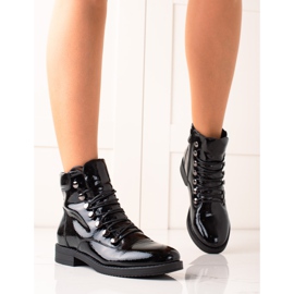 Filippo Casual Patent Boots black 1