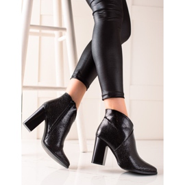 Filippo Black Snake Print boots 2