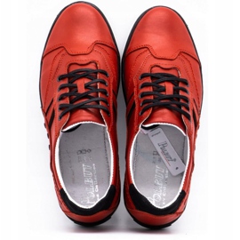 Polbut Casual men's shoes 1801L red with black 3