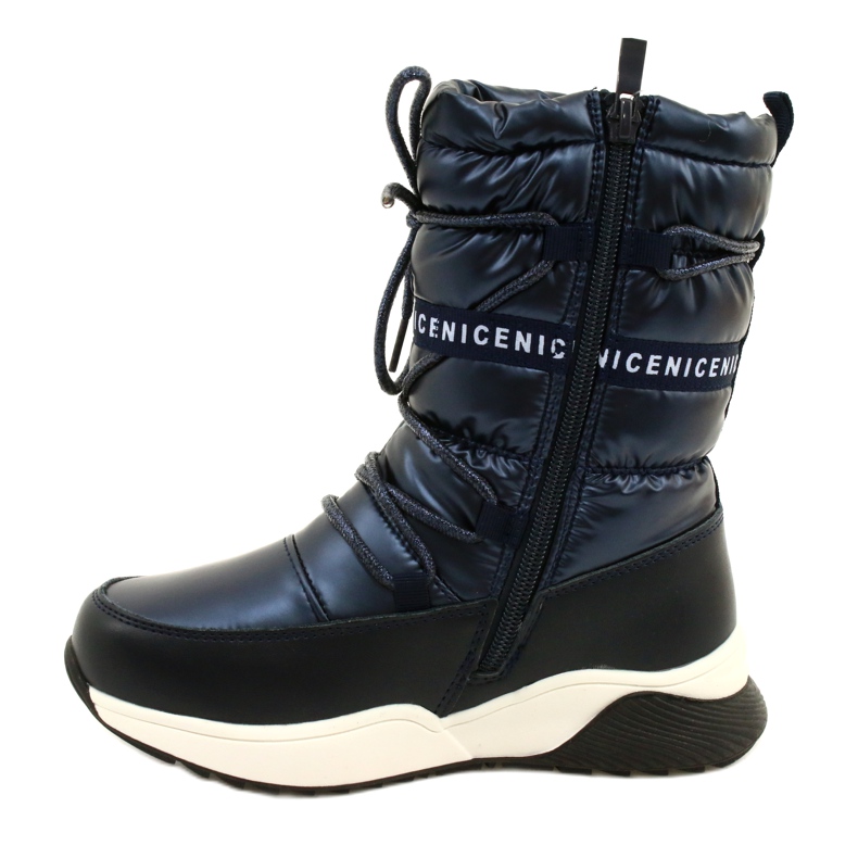 Children's snow boots Miss Evento Waterproof 21DZ23-4325 black navy blue 2