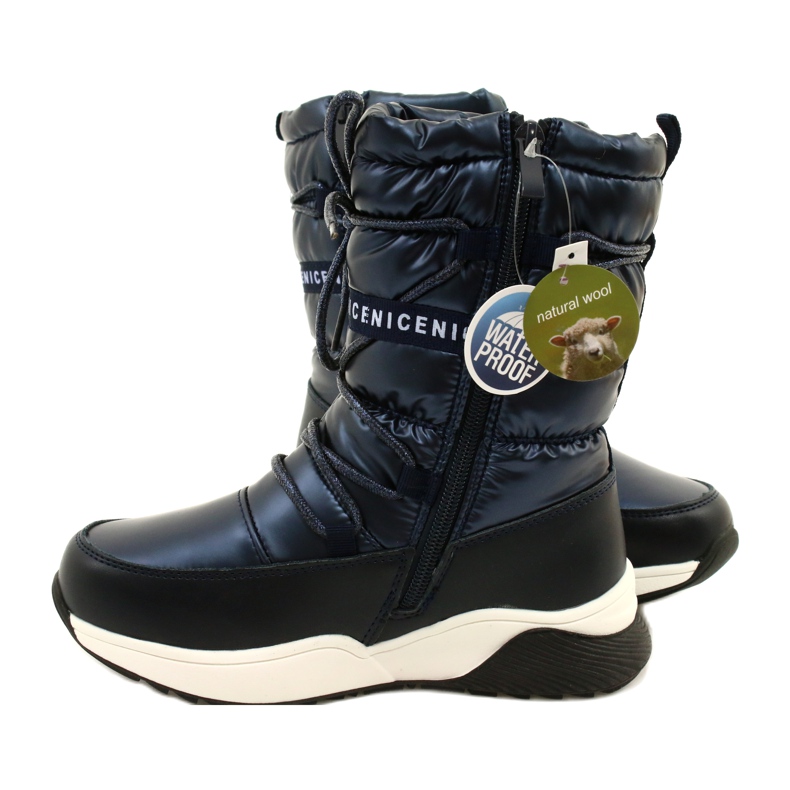 Children's snow boots Miss Evento Waterproof 21DZ23-4325 black navy blue 5
