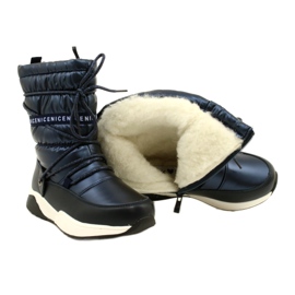 Children's snow boots Miss Evento Waterproof 21DZ23-4325 black navy blue 4