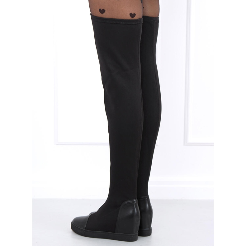 Sock boots on the wedge Futura Black 2