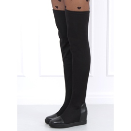 Sock boots on the wedge Futura Black 1