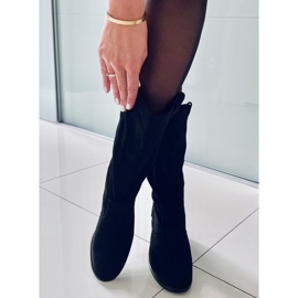 Mono Black wide heel boots 1