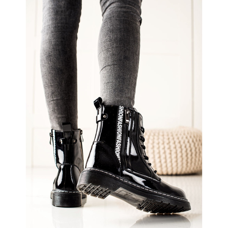 Filippo Patent leather boots black 1