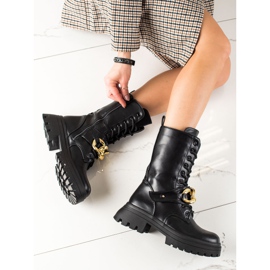 Seastar High boots, trapper fashion black 1
