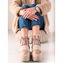 TRENDI Casual snow boots beige 1