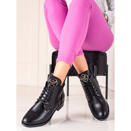 Camo Warm boots with an ornament black 1