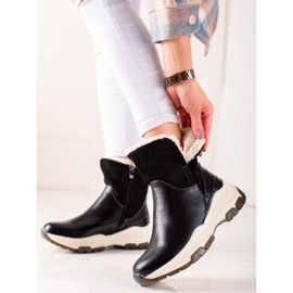 Goodin Warm Booties With A Zipper black 1